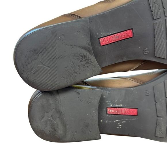 Pikolinos Daroka W1U-8505 Leather Brown Chunky Heel Ankle Boot Booties 40 9.5 10 - Picture 14 of 16